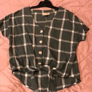 women’s plaid blouse